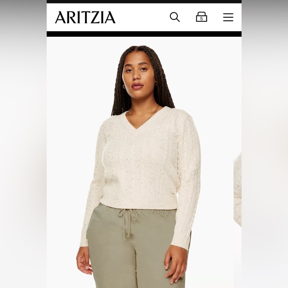 Aritzia TNA Cashwool Lyn Sweater - Picture 2 of 10